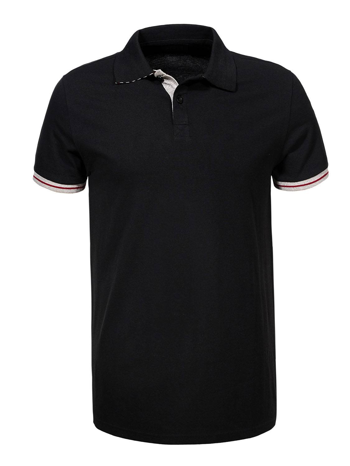 Men's Knitted Short Sleeve Polo Shirt