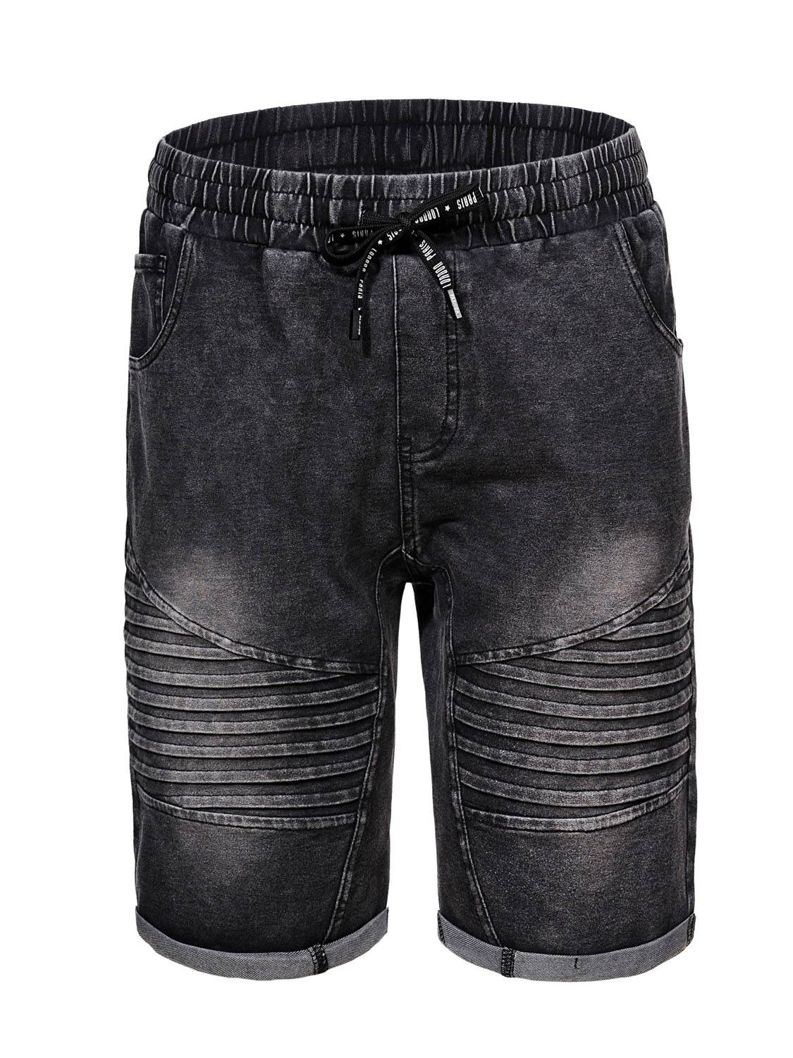 Men's Knitted Denim Shorts