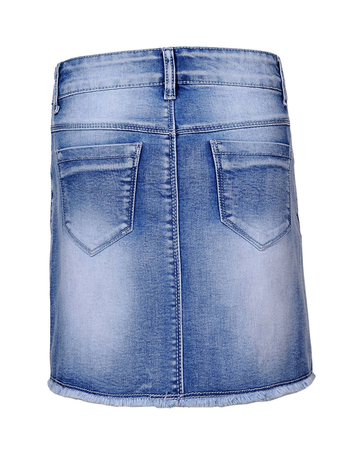 Girls' Woven Denim Skirt