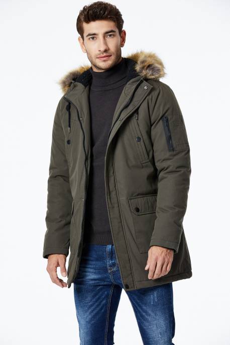 thick fur parka