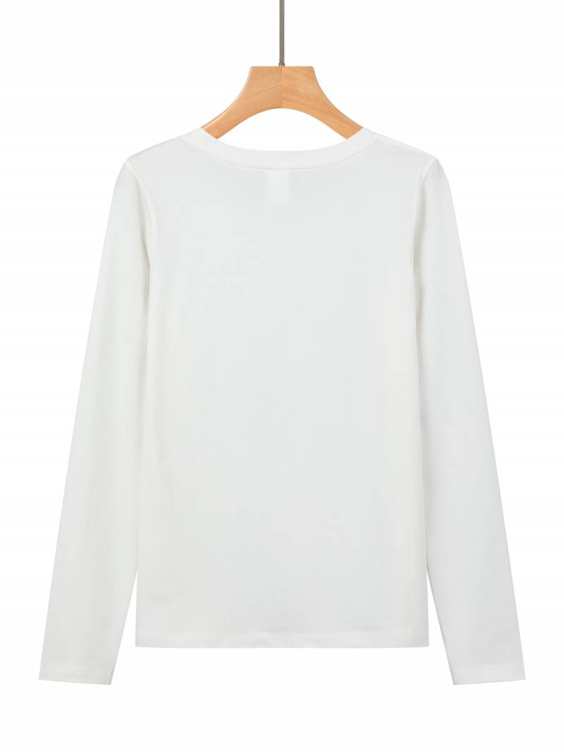 Women's knitted long-sleeved T-shirt