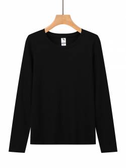 Women's knitted long-sleeved T-shirt