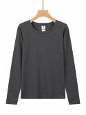 Women's knitted long-sleeved T-shirt